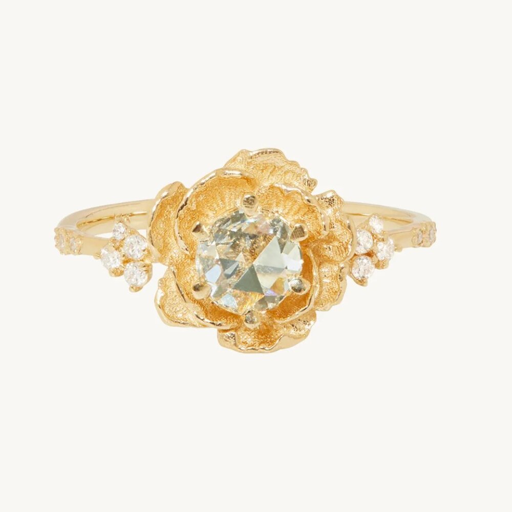 Sofia Zakia Paeonia Diamond Flower Ring 7.5